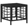 Ensemble de salle à manger pour jardin 3 pcs Noir et gris 649087649087