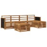 Ensemble de canapés d'extérieur 6 pcs Naturel 649098649098