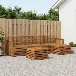 Ensemble de canapés d'extérieur 6 pcs Naturel 649101649101