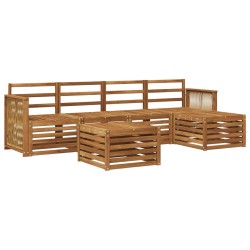 Ensemble de canapés d'extérieur 6 pcs Naturel 649101649101