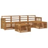 Ensemble de canapés d'extérieur 6 pcs Naturel 649101649101