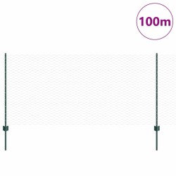 Clôture hexagonale avec poteau 100 x 1 m Acier recouvert de PVC 649114649114