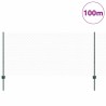 Clôture hexagonale avec poteau 100 x 1 m Acier recouvert de PVC 649114649114