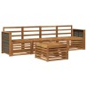 Ensemble de canapés d'extérieur 5 pcs Naturel 649116649116