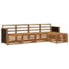 Ensemble de canapés d'extérieur 5 pcs Naturel 649121649121