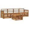 Ensemble de canapés d'extérieur 5 pcs Naturel 649122649122