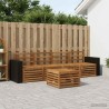 Ensemble de canapés d'extérieur 5 pcs Naturel 649123649123