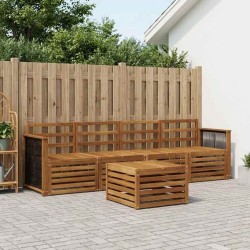 Ensemble de canapés d'extérieur 5 pcs Naturel 649126649126