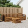 Ensemble de canapés d'extérieur 5 pcs Naturel 649126649126