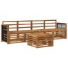 Ensemble de canapés d'extérieur 5 pcs Naturel 649126649126