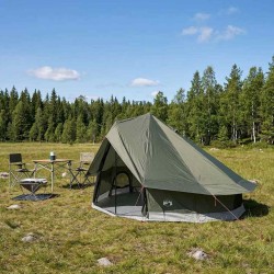 Tente Tipi Vert armée 700 x 700 x 395 cm Polyester et Acier 649128649128