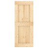 Porte coulissante Naturel et Blanc 85 x 210 cm 649134649134