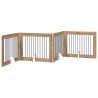 Porte de chien pliable avec supports 4 pcs Chêne artisanal 649147649147