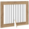 Porte de chien pliable avec supports 4 pcs Chêne artisanal 649147649147