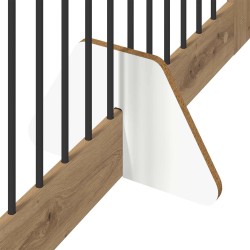 Porte de chien pliable avec supports 4 pcs Chêne artisanal 649147649147
