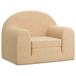 Canapé-lit pour enfants crème peluche douce 649152649152