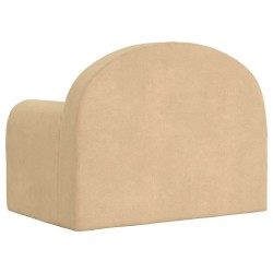 Canapé-lit pour enfants crème peluche douce 649152649152