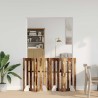 Clôture pliable pour animaux 4 pcs Bois de chêne 649153649153