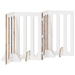 Clôture pliable pour animaux 4 pcs Bois de chêne 649153649153