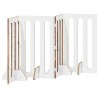 Clôture pliable pour animaux 4 pcs Bois de chêne 649153649153