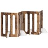 Clôture pliable pour animaux 4 pcs Bois de chêne 649154649154