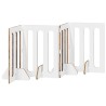 Clôture pliable pour animaux 4 pcs Bois de chêne 649154649154