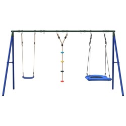 Jeu extérieur avec balançoire, balançoire à disque et nid 649155649155