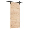 Porte coulissante Naturel 80 x 208 cm Bois de pin massif 649165649165