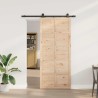 Porte coulissante Naturel 80 x 208 cm Bois de pin massif 649166649166