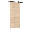 Porte coulissante Naturel 80 x 208 cm Bois de pin massif 649166649166
