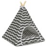 Teepee pour animaux de compagnie avec coussin 50 x 50 x 60 cm 649169649169