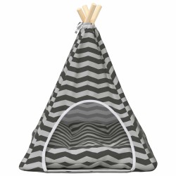 Teepee pour animaux de compagnie avec coussin 50 x 50 x 60 cm 649169649169