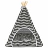 Teepee pour animaux de compagnie avec coussin 50 x 50 x 60 cm 649169649169