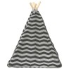 Teepee pour animaux de compagnie avec coussin 50 x 50 x 60 cm 649169649169