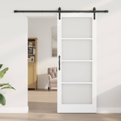 Porte coulissante ORKDAL Blanc et Noir 83 x 211 cm 649173649173
