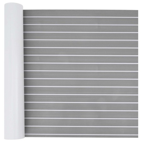 Tapis de bateau Rayé Gris clair et blanc 240 x 90 cm EVA 649182649182