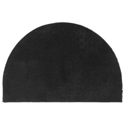 Tapis de porte noir demi-rond 40x60 cm fibre de coco touffeté 649183649183