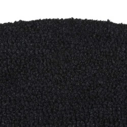 Tapis de porte noir demi-rond 40x60 cm fibre de coco touffeté 649183649183