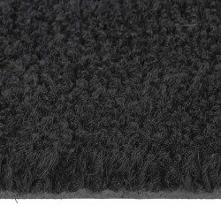 Tapis de porte noir demi-rond 40x60 cm fibre de coco touffeté 649183649183