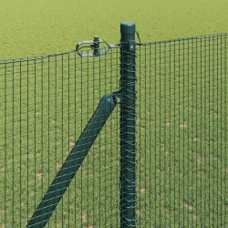 Clôture en fil soudé avec pointes 50 x 1,5 m Vert Maille 649189649189