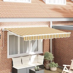 Cadre d'auvent Jaune et Gris 250 x 200 cm 649200649200