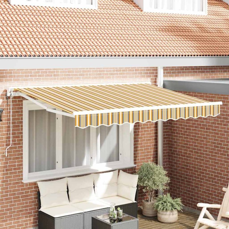 Cadre d'auvent Jaune et Gris 250 x 200 cm 649200649200
