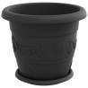 Pots de plantes 6 pcs Noir Ø 30 x 25 cm Plastique 649210649210