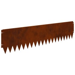 Bordure de Pelouse 20 pcs 103 x 25 cm Acier Rouillé 649216649216