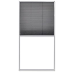 Moustiquaire plissée pour fenêtre 80 x 160 cm 649220649220
