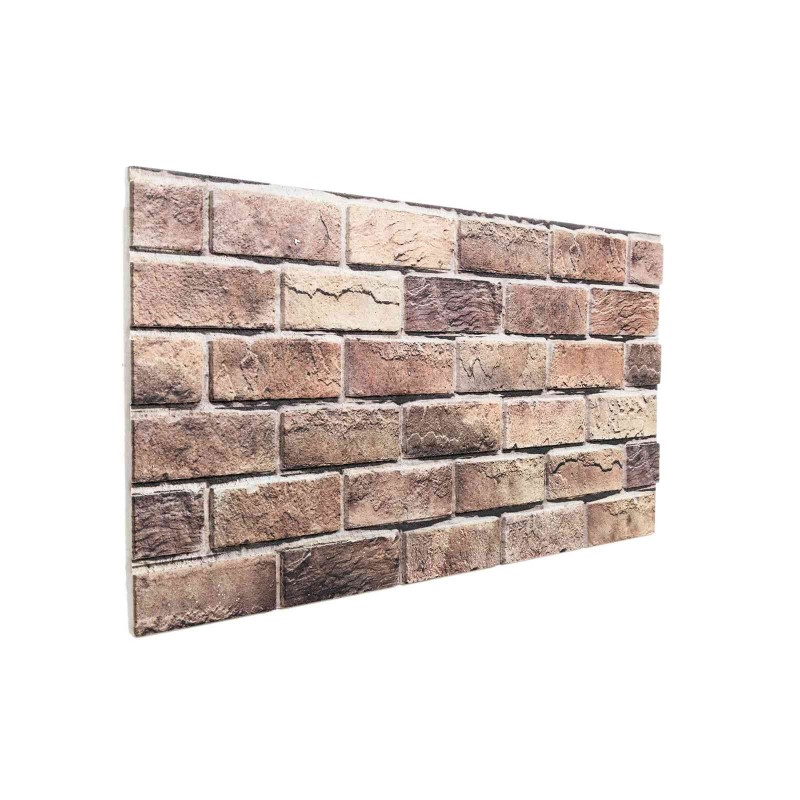 Panneaux muraux 10 pcs Marron et gris 100 x 50 cm Mousse EPS 649223649223
