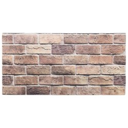 Panneaux muraux 10 pcs Marron et gris 100 x 50 cm Mousse EPS 649223649223