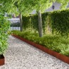 Bordure de Pelouse 20 pcs 103 x 20 cm Acier Rouillé 649227649227