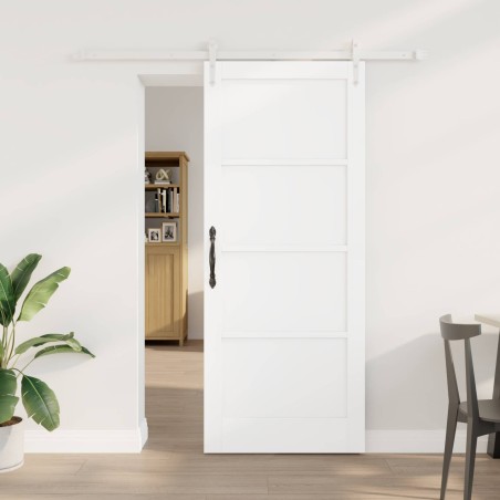 Porte coulissante ORKDAL Blanc 83 x 202 cm Bois de pin massif 649228649228