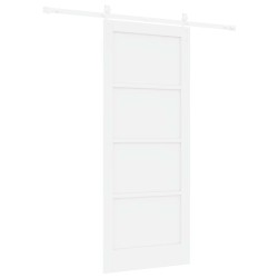 Porte coulissante ORKDAL Blanc 83 x 202 cm Bois de pin massif 649228649228